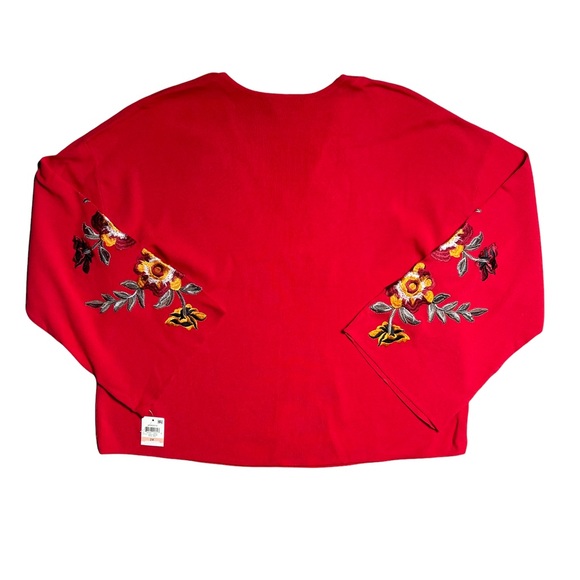 I.N.C. International Concepts Red Femme Long Sleeve Blouse - Picture 7 of 9